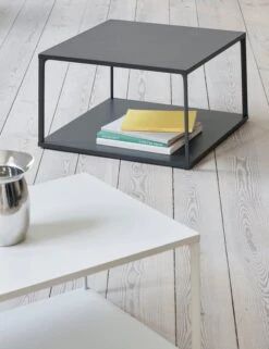 HAY Table Basse Eiffel, Carrée, 65 X 65 cm, Noir -Hay Eiffel Coffee Table square ink black Rectangular warm sand 1