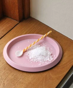 HAY Cuillères En Verre Spice, 3 Pièces -Hay Ellipse Tray pink Glass Spoons Spice