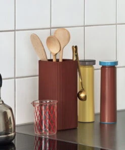 HAY Moulin Salt & Pepper, M, Jaune -Hay Facade Vase dark terracotta Salt and Pepper yellow terracotta Measure red