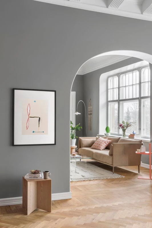 HAY Canapé Silhouette 3 Places, Linara 142/Silk Cognac - Chêne Huilé 3 HAY Canapé Silhouette 3 Places, Linara 142/Silk Cognac - Chêne Huilé – Image 3