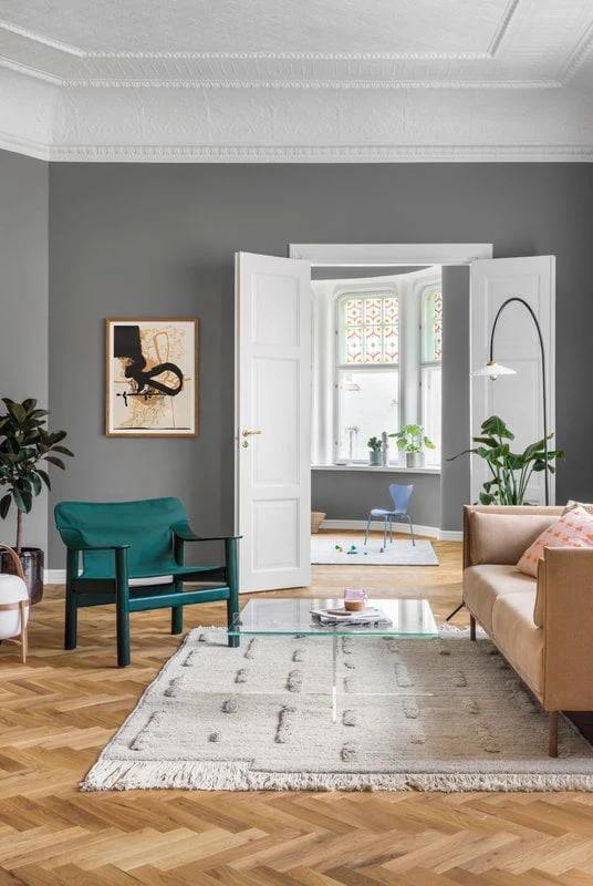 HAY Canapé Silhouette 3 Places, Linara 142/Silk Cognac - Chêne Huilé 4 HAY Canapé Silhouette 3 Places, Linara 142/Silk Cognac - Chêne Huilé – Image 4