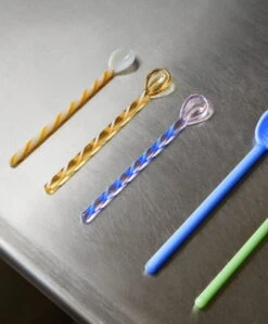 HAY Cuillères En Verre Spice, 3 Pièces -Hay Glass Spoons Spice Glass Spoons Mono