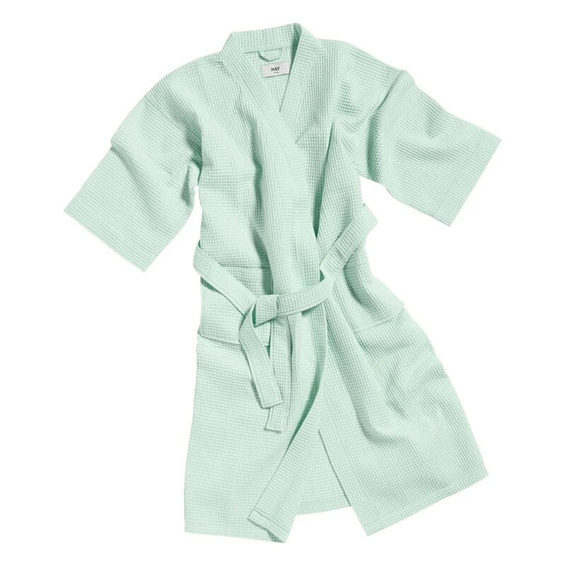HAY Peignoir Waffle, Taille Unique, Menthe Fraîche 1 HAY Peignoir Waffle, Taille Unique, Menthe Fraîche