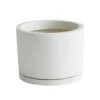 HAY Plant Pot Avec Soucoupe, Modèle L, Blanc