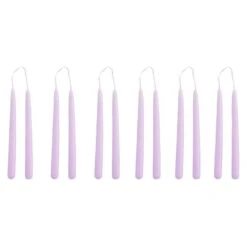 HAY Bougies Mini Conical, Lot De 12, Lilas