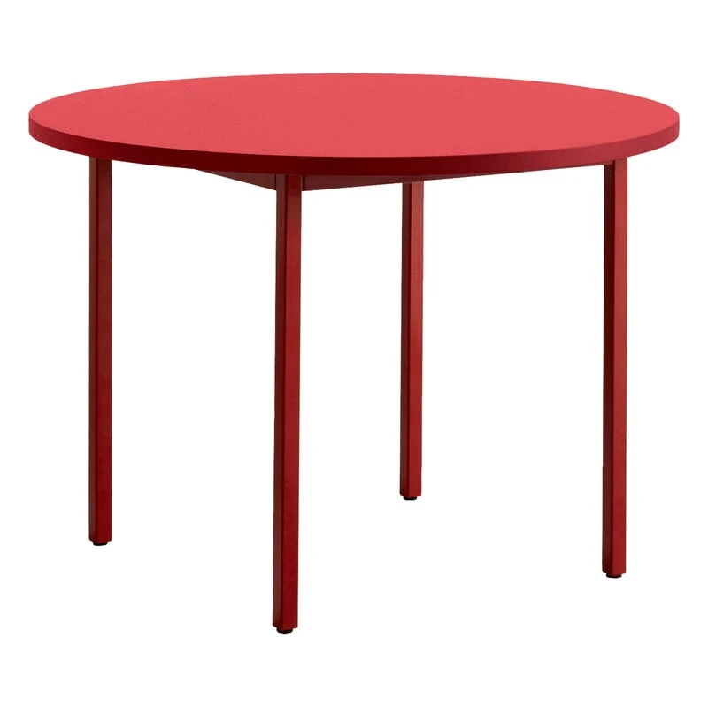 HAY Table Two-Colour, 105 Cm, Rouge Marron - Rouge 1 HAY Table Two-Colour, 105 Cm, Rouge Marron - Rouge
