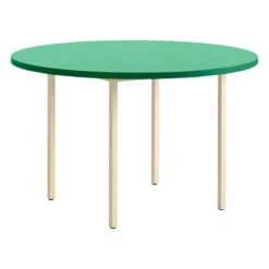 HAY Table Two-Colour, 120 Cm, Ivoire - Vert Menthe