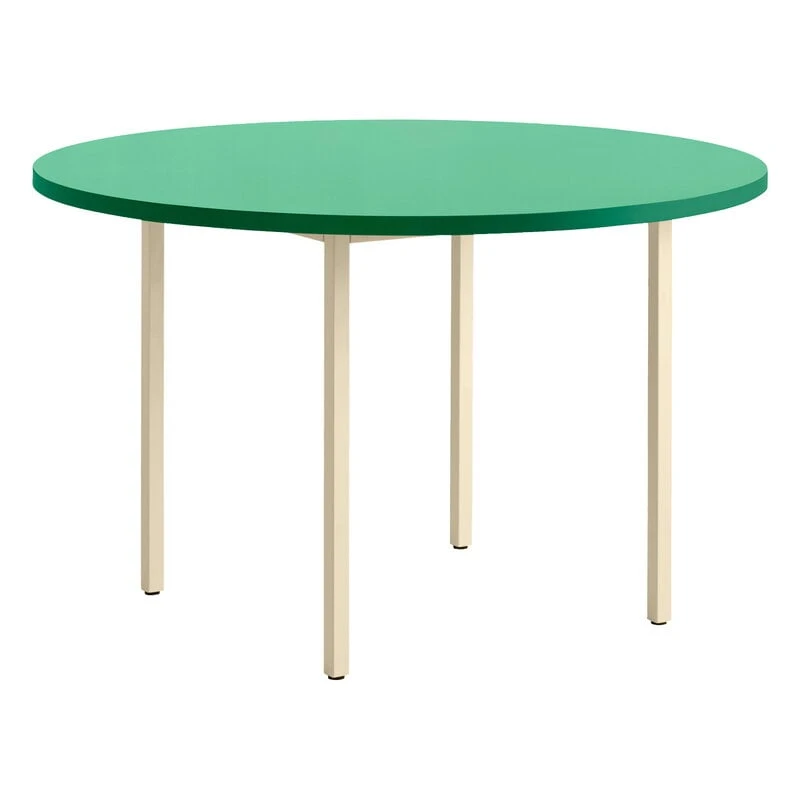 HAY Table Two-Colour, 120 Cm, Ivoire - Vert Menthe 1 HAY Table Two-Colour, 120 Cm, Ivoire - Vert Menthe