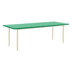 HAY Table Two-Colour, 240 X 90 Cm, Ivoire - Vert Menthe