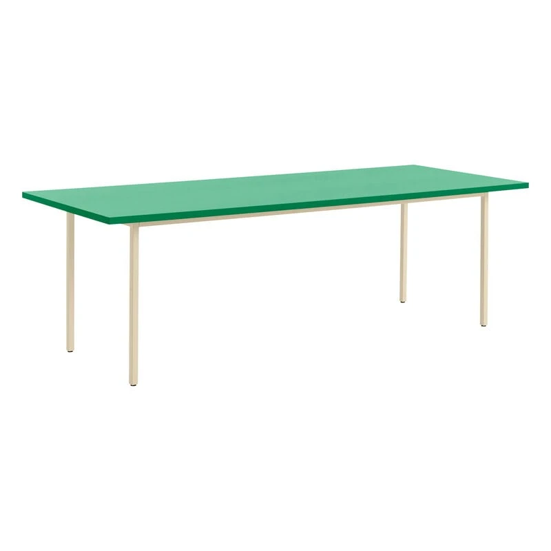HAY Table Two-Colour, 240 X 90 Cm, Ivoire - Vert Menthe 1 HAY Table Two-Colour, 240 X 90 Cm, Ivoire - Vert Menthe