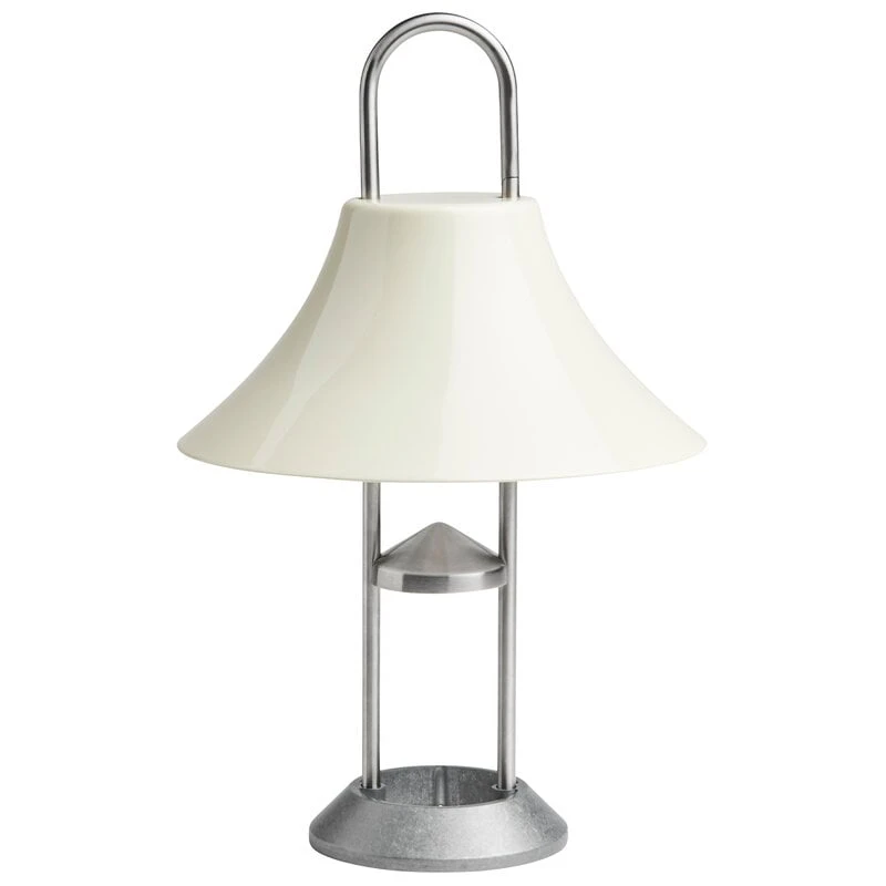 HAY Lampe De Table Portable Mousqueton, Oyster White 1 HAY Lampe De Table Portable Mousqueton, Oyster White