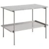 HAY Table D’appoint Rebar 75 x 44 cm, Gris Fossile - Marbre Gris