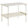 HAY Table D’appoint Rebar, 75 x 44 cm, Albâtre - marbre Beige