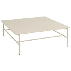 HAY Table Basse Rebar, 100 x 104 cm, Albâtre - marbre Beige