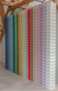 HAY Colour Crate, S, Plastique Recyclé, Dusty Yellow -Hay HAY Colour Crate S family 2