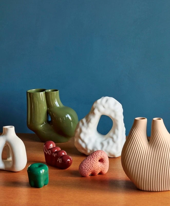 HAY Vase W&S Chubby, Vert Olive 2 HAY Vase W&S Chubby, Vert Olive – Image 2