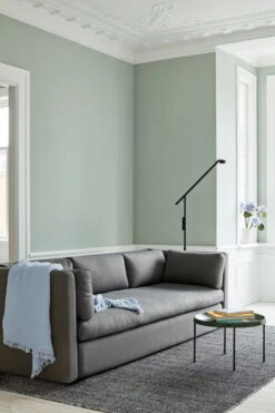 HAY Lampadaire Fifty-Fifty, Noir 11 HAY Lampadaire Fifty-Fifty, Noir -Hay Hackney 3 seater Remix 0133 Tulou Coffee Table Fifty Fifty Floor Lamp Crinkle Plaid