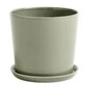 HAY Pot Et Soucoupe Botanical Family, L, Dusty Green