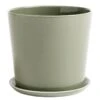 HAY Pot Et Soucoupe Botanical Family, XL, Dusty Green