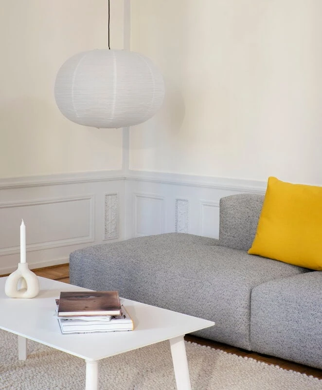 HAY Abat-jour En Papier De Riz Ellipse, Blanc Classique 2 HAY Abat-jour En Papier De Riz Ellipse, Blanc Classique – Image 2