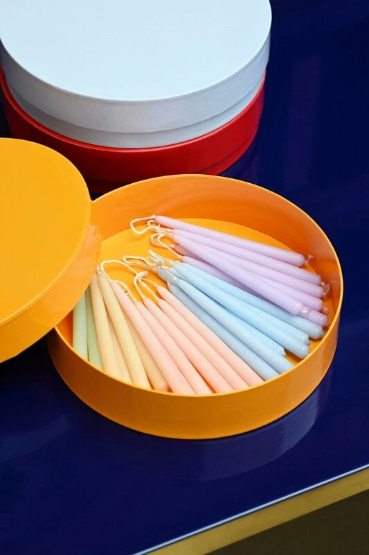 HAY Bougies Mini Conical, Lot De 12, Beige 2 HAY Bougies Mini Conical, Lot De 12, Beige – Image 2