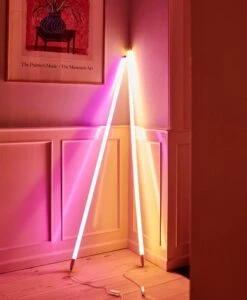 HAY Lampe LED Neon Tube Slim, 120 cm, Blanc Chaud -Hay Neon Tube LED pink warm white 1