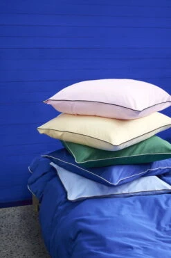 HAY Housse De Couette Outline, Bleu Vif -Hay Outline Duvet Cover 140x200 vivid blue Outline Pillow Case 63x60 family