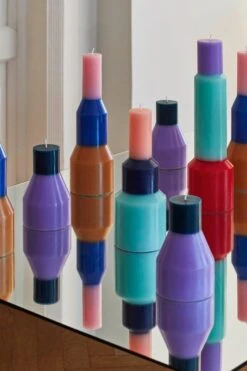 HAY Bougie Pillar, Modèle XL, Rouge -Hay Pillar Candle family 06 1