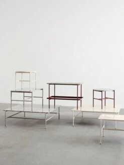 HAY Table Basse Rebar, 100 x 104 cm, Albâtre - marbre Beige -Hay Rebar Coffee Table family 01 1