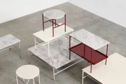 HAY Table D’appoint Rebar, 75 x 44 cm, Albâtre - marbre Beige -Hay Rebar Coffee Table family 02 3