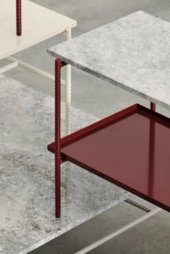 HAY Table Basse Rebar, 100 x 104 cm, Albâtre - marbre Beige -Hay Rebar Coffee Table family detail 04