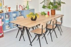 HAY Table Pyramid 02, Beige - chêne Fumé -Hay Result Pyramid catalogue 23 3