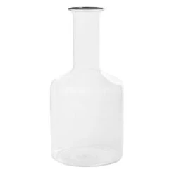 HAY Carafe Rim, Transparent - Rebord Noir