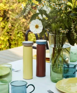 HAY Moulin Salt & Pepper, M, Jaune -Hay Salt and Pepper Bubble Vase Tint Tumbler Borosilicate Cup