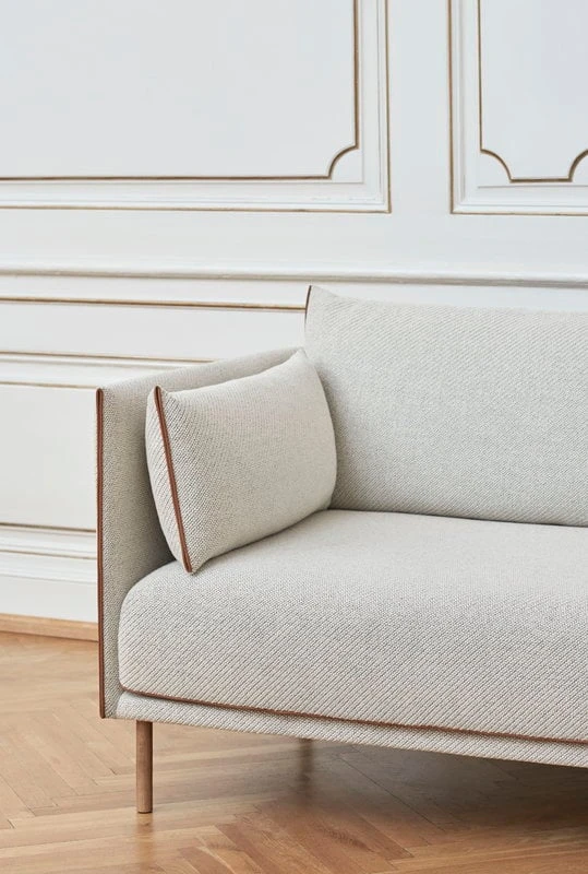 HAY Canapé Silhouette 3 Places, Coda 100/Silk Cognac - Chêne Huilé 3 HAY Canapé Silhouette 3 Places, Coda 100/Silk Cognac - Chêne Huilé – Image 3