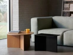 HAY Table Slit Wood, 65 cm, Chêne Laqué 10 HAY Table Slit Wood, 65 cm, Chêne Laqué -Hay Slit Table Wood Round XL wb lacquer oak Slit Table Wood Oblong black wb lacquer oak 1