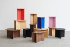 HAY Table Slit Wood Oblong, 50 x 28 cm, Noyer Laqué -Hay Slit Table Wood family 03 1