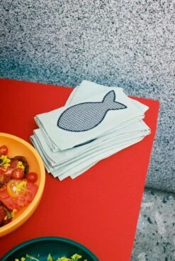 HAY Serviette De Table Sobremesa, 4 pièces, Vert -Hay Sobremesa Napkin Set of 4 green 02