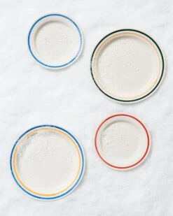 HAY Assiette Sobremesa, 2 pièces, 24,5 cm, Vert - sable -Hay Sobremesa Plate Family 01