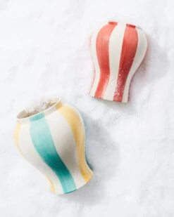 HAY Vase à Rayures Sobremesa, S, Rouge -Hay Sobremesa Stripe Vase Family 01