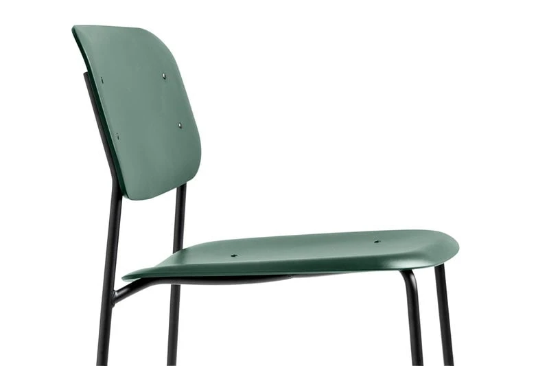HAY Chaise Soft Edge 45, Noir - Hunter Green 3 HAY Chaise Soft Edge 45, Noir - Hunter Green – Image 3