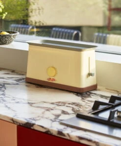 HAY Grille-pain Sowden, Jaune 10 HAY Grille-pain Sowden, Jaune -Hay Sowden Toaster EU yellow Enamel Serving Bowl Sprinkle Black