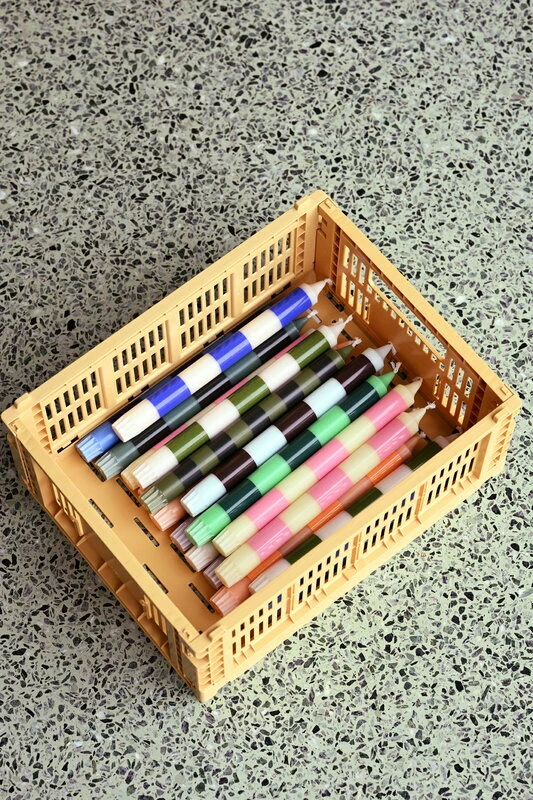 HAY Bougies Stripe, Lot De 4, Crisp 3 HAY Bougies Stripe, Lot De 4, Crisp – Image 3