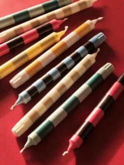 HAY Bougie Stripe, Lot De 4, Douce 8 HAY Bougie Stripe, Lot De 4, Douce -Hay Stripe Candle douce bright 1