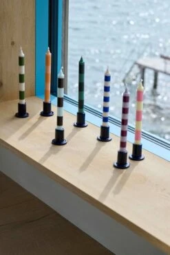 HAY Bougie Stripe, Lot De 4, Douce 9 HAY Bougie Stripe, Lot De 4, Douce -Hay Stripe Candle family 3
