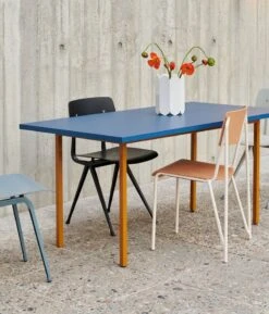 HAY Table Two-Colour, 160 X 82 Cm, Ocre - Bleu -Hay Two Colour Booklet 18