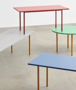 HAY Table Two-Colour, 240 X 90 Cm, Ocre - Gris Clair -Hay Two Colour Booklet 26 2