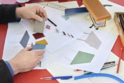 HAY Table Two-Colour, 240 X 90 Cm, Rouge Marron - Bleu -Hay Two Colour Booklet 6 3