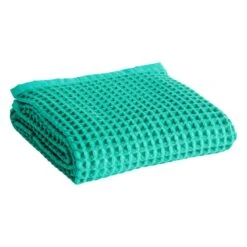 HAY Serviette De Bain Waffle, Vert émeraude