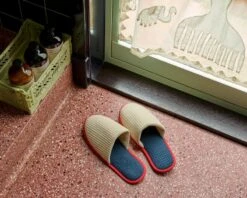 HAY Pantoufles Waffle, Taille Unique, Crème Multicolore 8 HAY Pantoufles Waffle, Taille Unique, Crème Multicolore -Hay Waffle Slippers cream multi